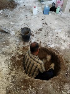حفاری چاه فاضلاب در رودهن تهران